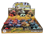 Mighty Minis Friction Powered Push N Go Cretaceous Period Dinosaurs, 12/pc Display