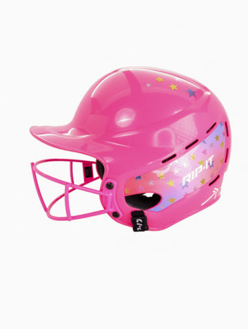 RIP-IT Girls Play Ball Starlight Helmet - One Size - Pink