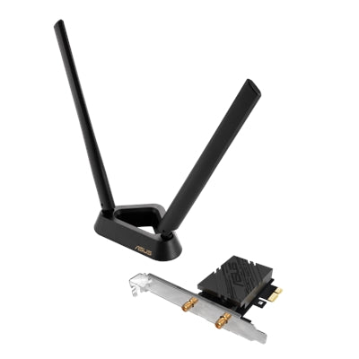 ASUS - BE6500 Tri-Band PCIe WiFi 7, BT 5.4, WPA3, MU-MIMO, MLO - Black