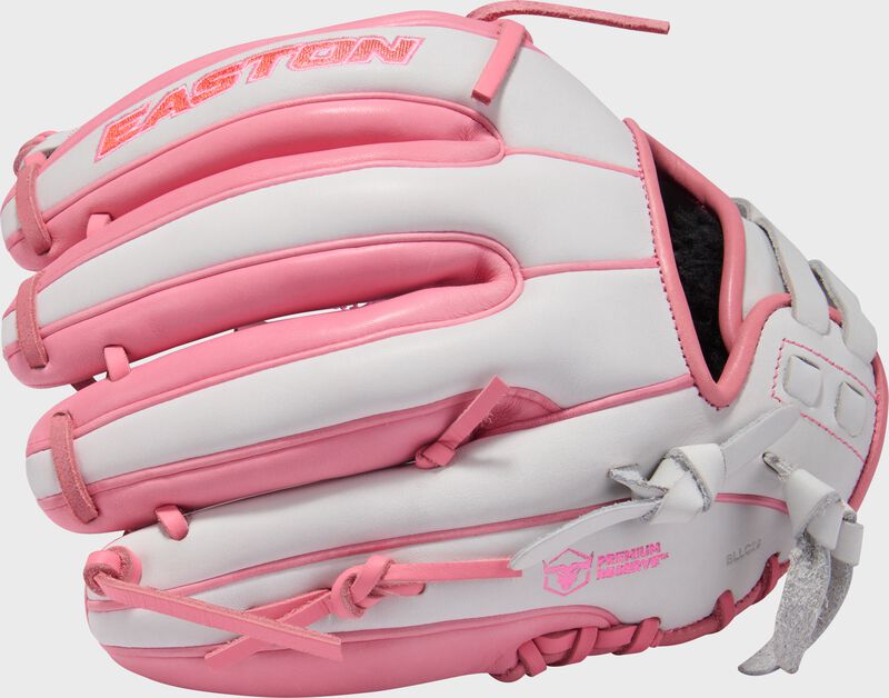 Easton Pro Collection Series 11.5-Inch Softball Glove - Right Hand Thrower - White/Mint