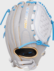 Easton Pro Collection Series 12-Inch Softball Glove - Right Hand Thrower - White/Gray