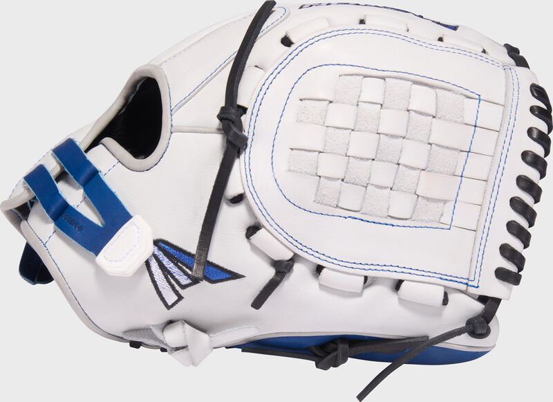 Easton Pro Collection Series 12.5-Inch Softball Glove - Left Hand Thrower - White/Royal