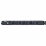 CyberPower PDU30BT8F8R Basic 1U 120V 12 Ft. 16-Outlets Power Distribution Unit
