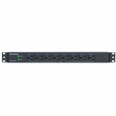 CyberPower PDU30BT8F8R Basic 1U 120V 12 Ft. 16-Outlets Power Distribution Unit