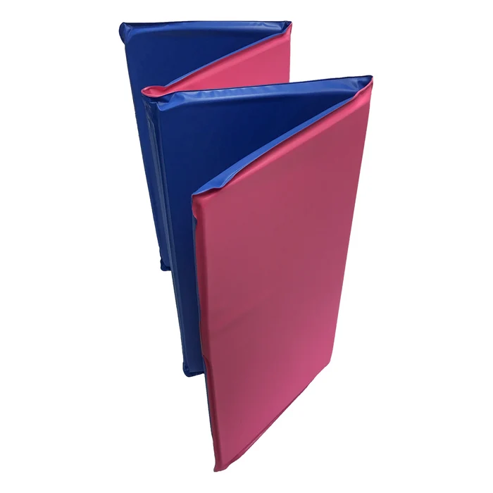 Toddler KinderMat Blue/Pink W/ Pillow, 3/4", Pack of 10