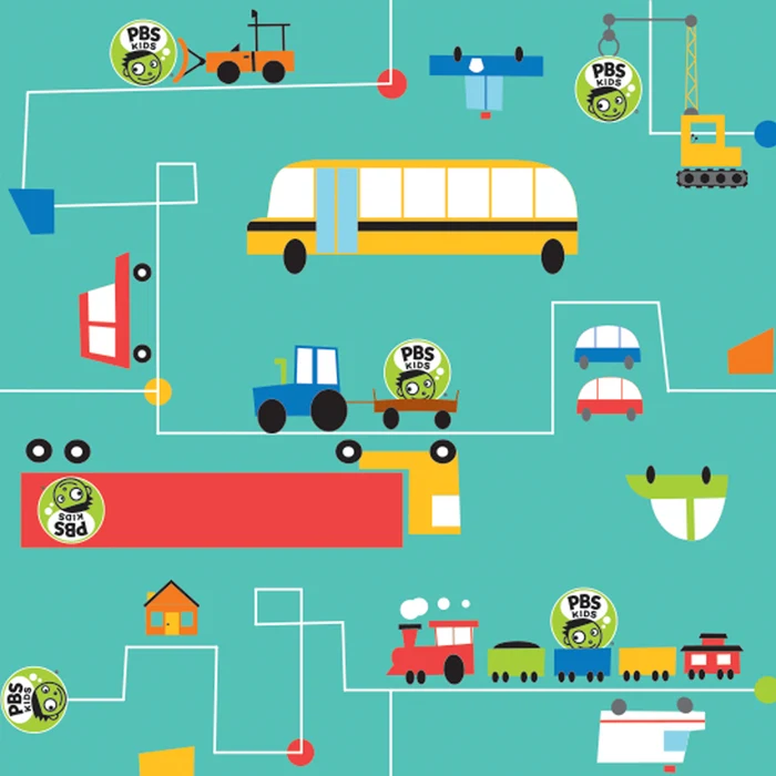 PBS Kids Traffic Jam Sheet Large  - 26.5" x 50" - LARGE