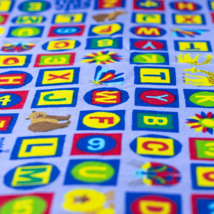 Eric Carle Alphabet and Numbers Sheet - Regular- 21.25" x 47"