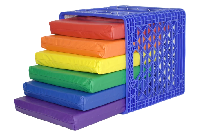 KinderCrate-Blue-6 Pack Cushions