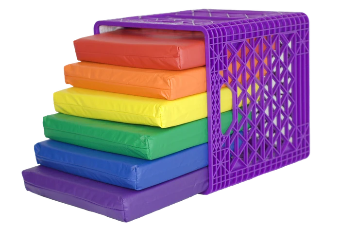 KinderCrate-Purple-6 Pack Cushions