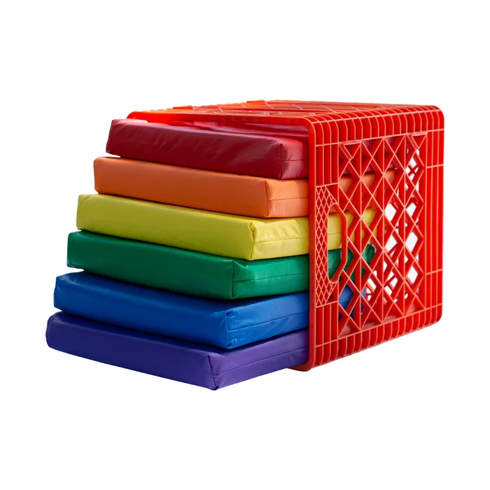 KinderCrate-Red-6 Pack Cushions