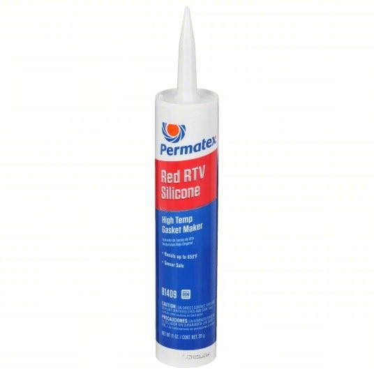 Permatex 11 Oz. High-Temp Red RTV Silicone Gasket Maker