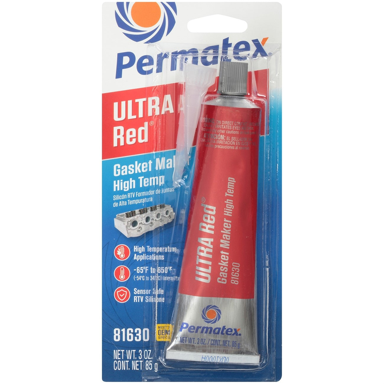 Permatex 3.35 Oz. Red Silicone Gasket Maker