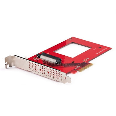 StarTech.com U.3 to PCIe Adapter Card PCIe 4.0 X4 Adapter for 2.5" U.3 NVMe SSDs SFF-TA-1001 PCI Express Add-in Card for Desktops/Servers TAA Complian
