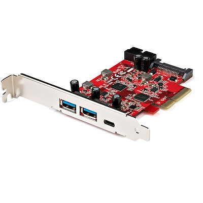 StarTech.com 5-Port USB PCIe Card  10Gbps USB 3.1 Gen 2 PCIe Card  1 USB-C/2 USB-a  Internal Header (2x 5Gbps USB)  USB C PCI Express Card