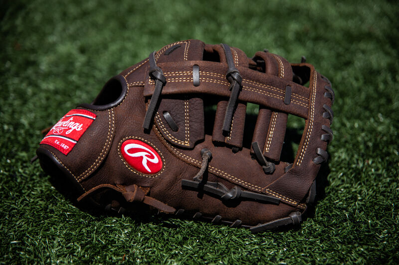 Rawlings Player Preferred Adult Series First Base Mitt 12.5-Inch Baseball Glove - Left Hand Thrower - Dark Brown