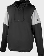 Rawlings Adult Colorsync Quarter-Zip Performance Fleece Hoodie - Extra Large - Black
