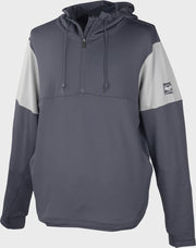 Rawlings Adult Colorsync Quarter-Zip Performance Fleece Hoodie - Extra Large - Graphite