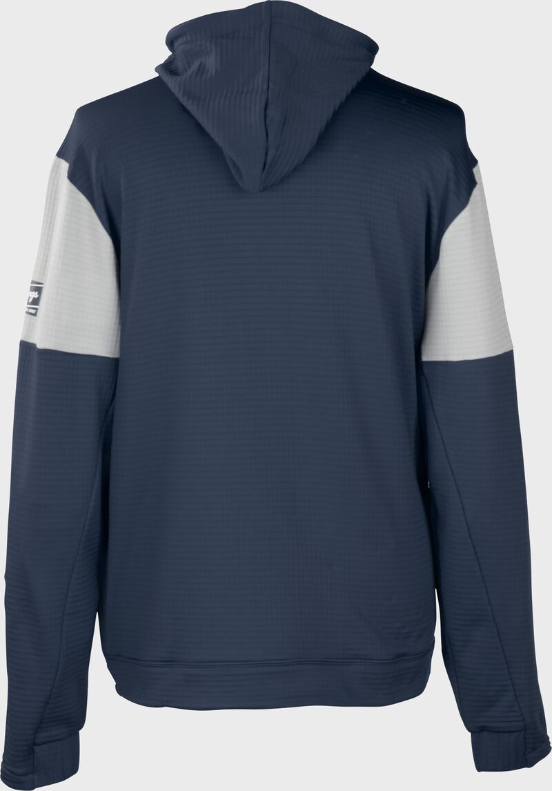 Rawlings Adult Colorsync Quarter-Zip Performance Fleece Hoodie - Extra Large - Navy