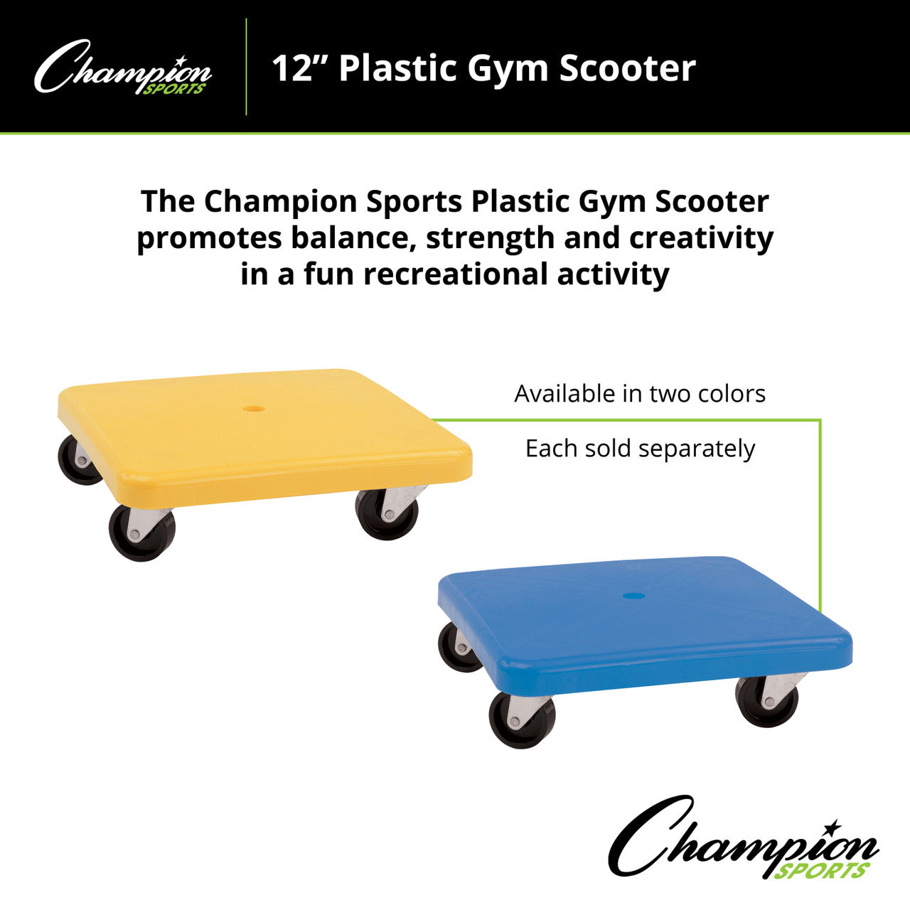 16" Plastic Gym Scooter