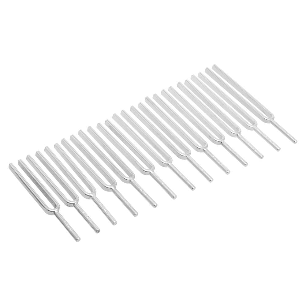 Chrome Plated Steel Set of 13 Tuning Fork