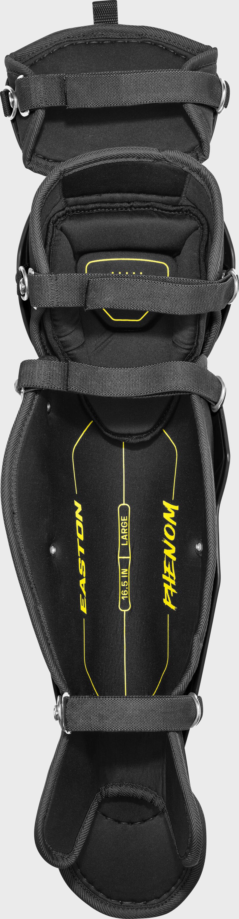 Easton Phenom Large Leg Guards - Large - Black