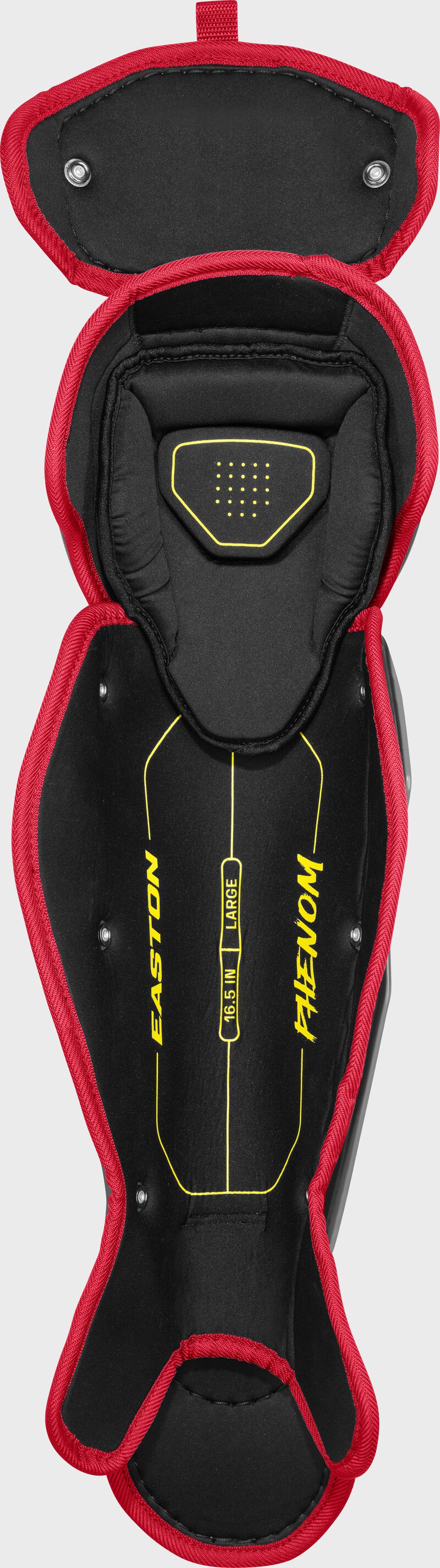 Easton Phenom Medium Leg Guards - Medium - Red