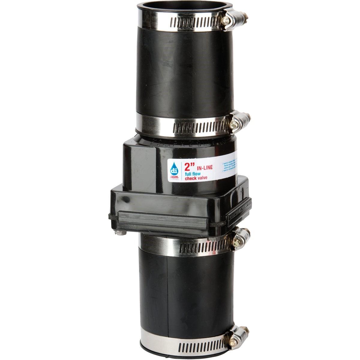 Drainage Industries 2 In. ABS Thermoplastic In-Line Sump Pump Check Valve