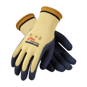 09-K1444/L PIP Powergrab Kev,Kevlar With Blue Latex Microfinish Grip,Cut Level 4,L