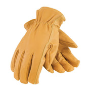 09-K3700/L PIP Kevlar Lined Top Grain Goatskin Drivers,Keystone Thumb,L