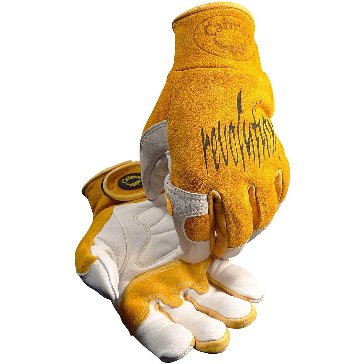 1828-6 PIP Premium TIG/MIG Welder's Gloves, Cow Grain, Gold, X-Large