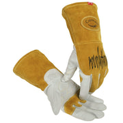 1868-4 PIP Premium TIG/MIG Welder's Gloves, Goat Grain, Gold, Medium