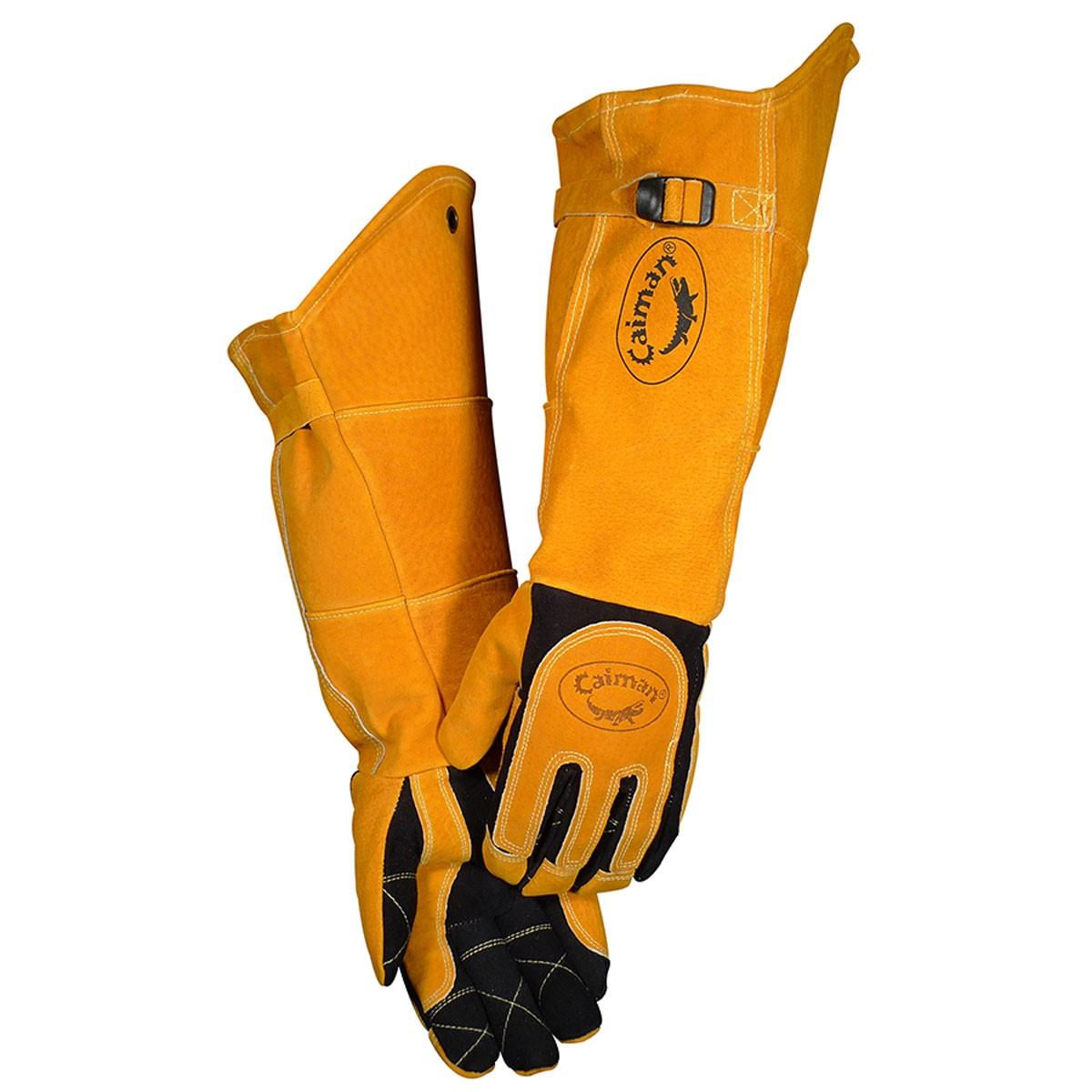 1878-5 PIP Premium MIG/Stick Welder's Gloves, Split Deerskin, Gold, Large