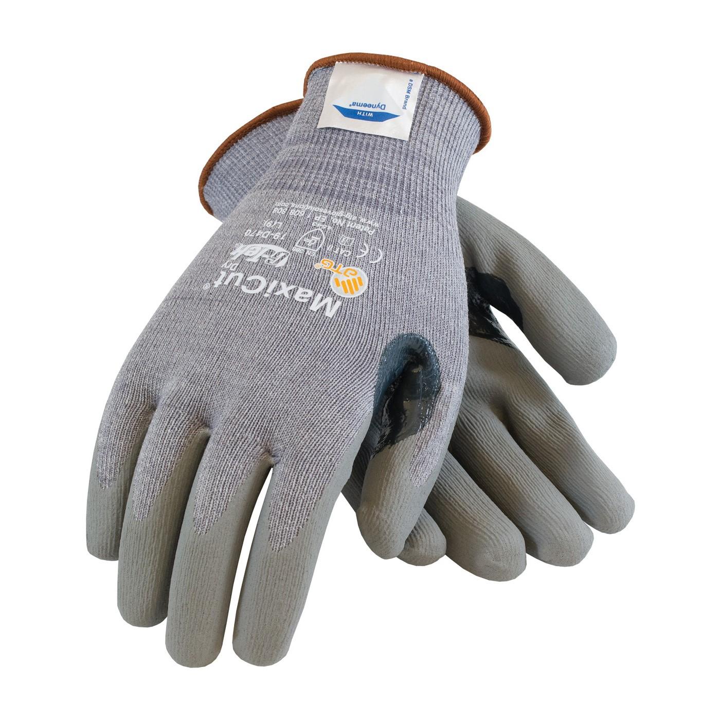 Protective Industrial Products MaxiGard by ATG Gloves, Large, Dyneema w/ Engineered Yarns, Heavy Weight Foam Nitrile Coated Palm with Reinforced Thumb Crotch
