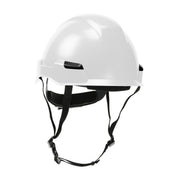 Climbing Helmet, ABS / Polycarbonate Shell, Wheel Ratchet Adjustment, White, 8/Case
