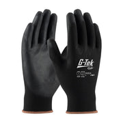 Protective Industrial Products G-Tek Gloves, Type: Coated Palm & Fingers on black, Size: Medium, Packaging Qty: 1 pair per bag - 12 pairs per dozen