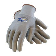 Protective Industrial Products - G-Tek Touch, Material: Gray Polyurethane Coated Palm & Fingers on Gray Seamless Knit Polyester, Style: Static Wired Thumb, Index and Middle Finger, Size: Large, Package Qty: 1 Dozen per pack
