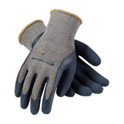 39-C1600/L PIP Powergrab Plus,Blue Latex With Microfinish,Gray Cotton/Polyester Shell,L