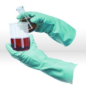 Protective Industrial Products Assurance Cut Resistant Glove, Type: PIP flock lined gloves, Style: Raised diamond, Size: Large, Material: Unsupported nitrile, 15 Mil 13", Color: Green, Replaces: #50-G25G/L