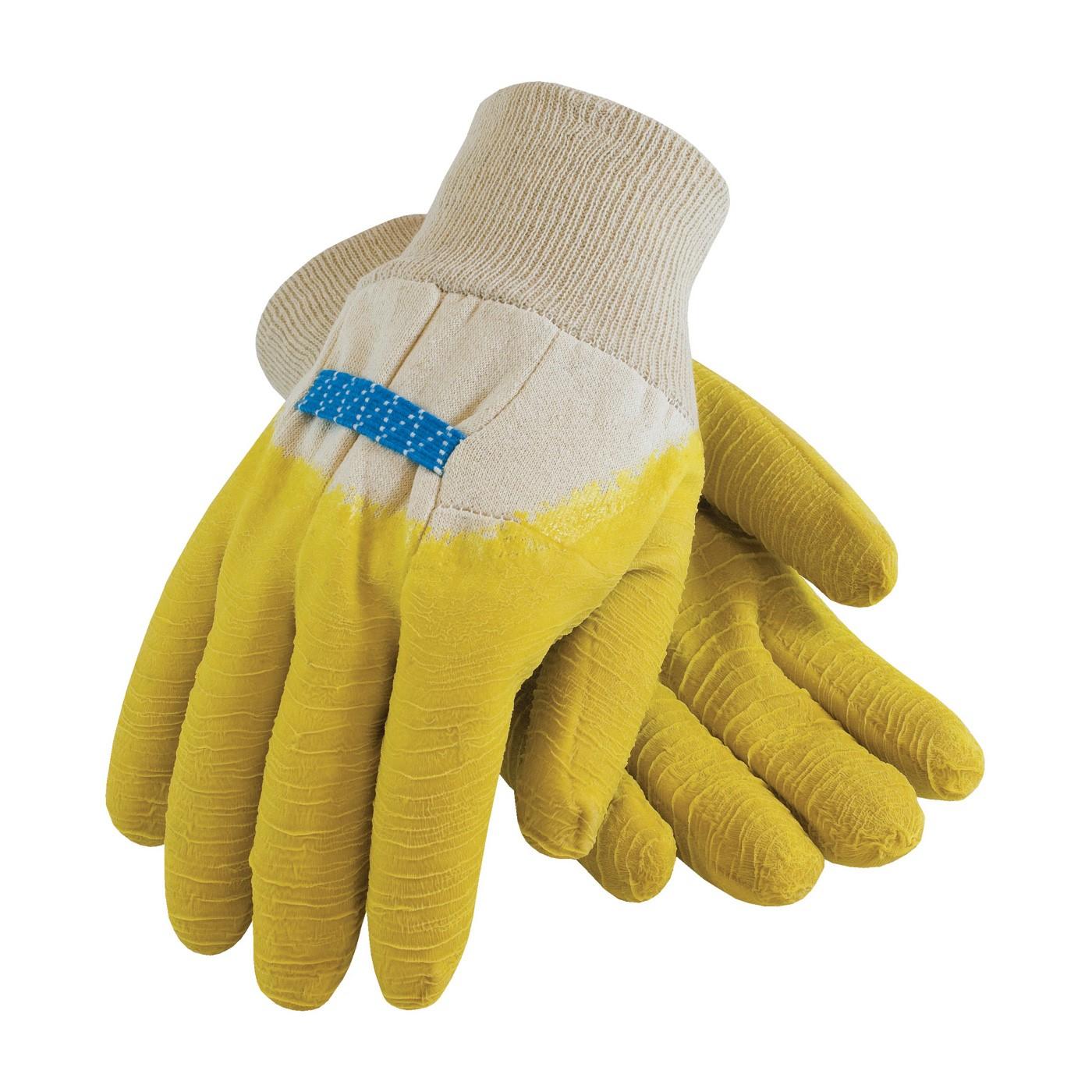55-3271 PIP Latex Coated Gloves,Jersey Lined,Knitwrist