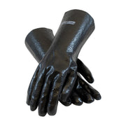 58-8040R PIP Procoat PVC Gloves,Semi-Rough Finish,Black,14" Length,Interlock Lined