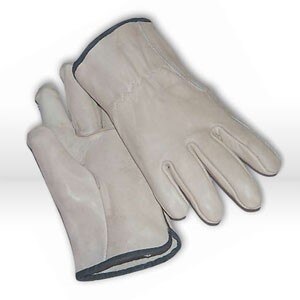Protective Industrial Products Drivers Glove, Type: PIP top grain cowhide driver's gloves, Style: Straight thumb quality grade, Material: Cowhide leather, Size: X Small