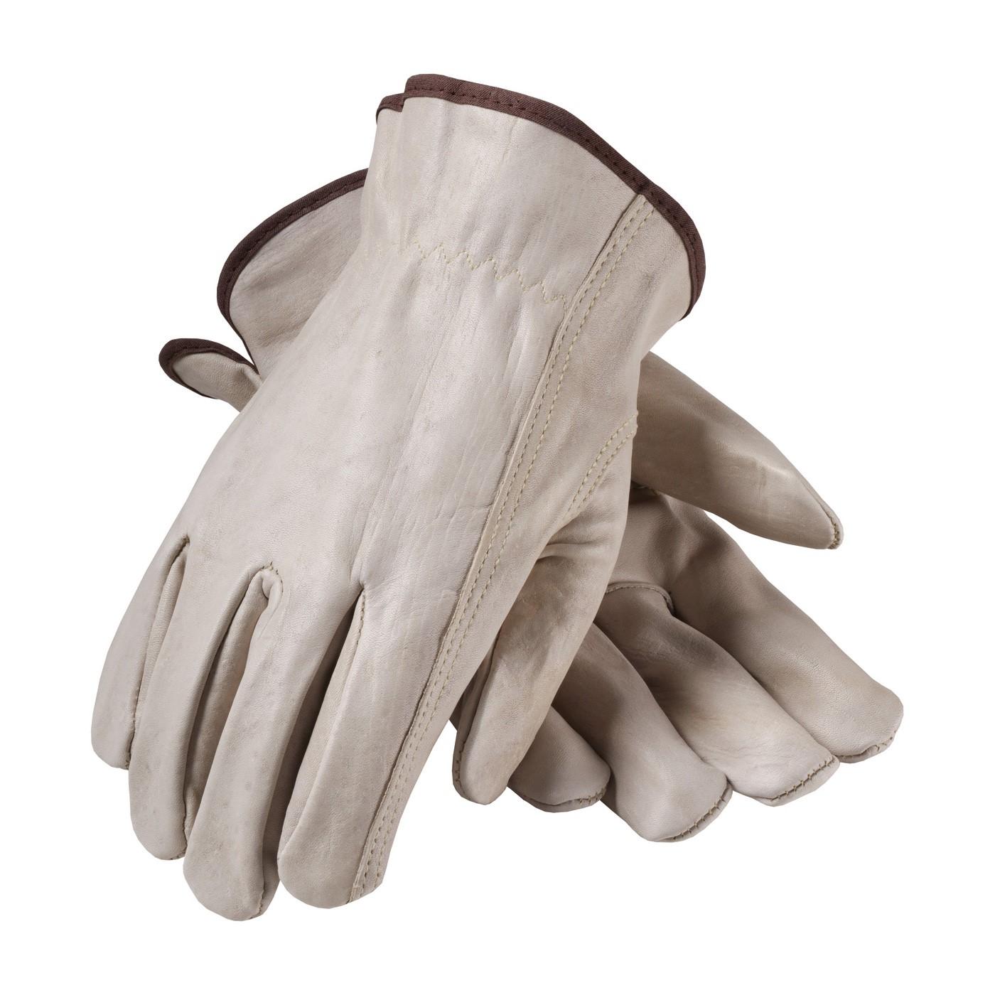 Protective Industrial Products Top Grain Cowhide Drivers gloves, Type: Keystone Thumb Material: Superior Quality Grade, Size: L