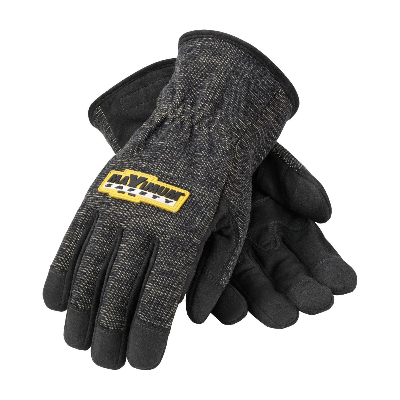 73-1703/L PIP Hi Performance Gloves,Fr Treated Synthetic Leather,Kevlar Lined,Wing Thumb,L