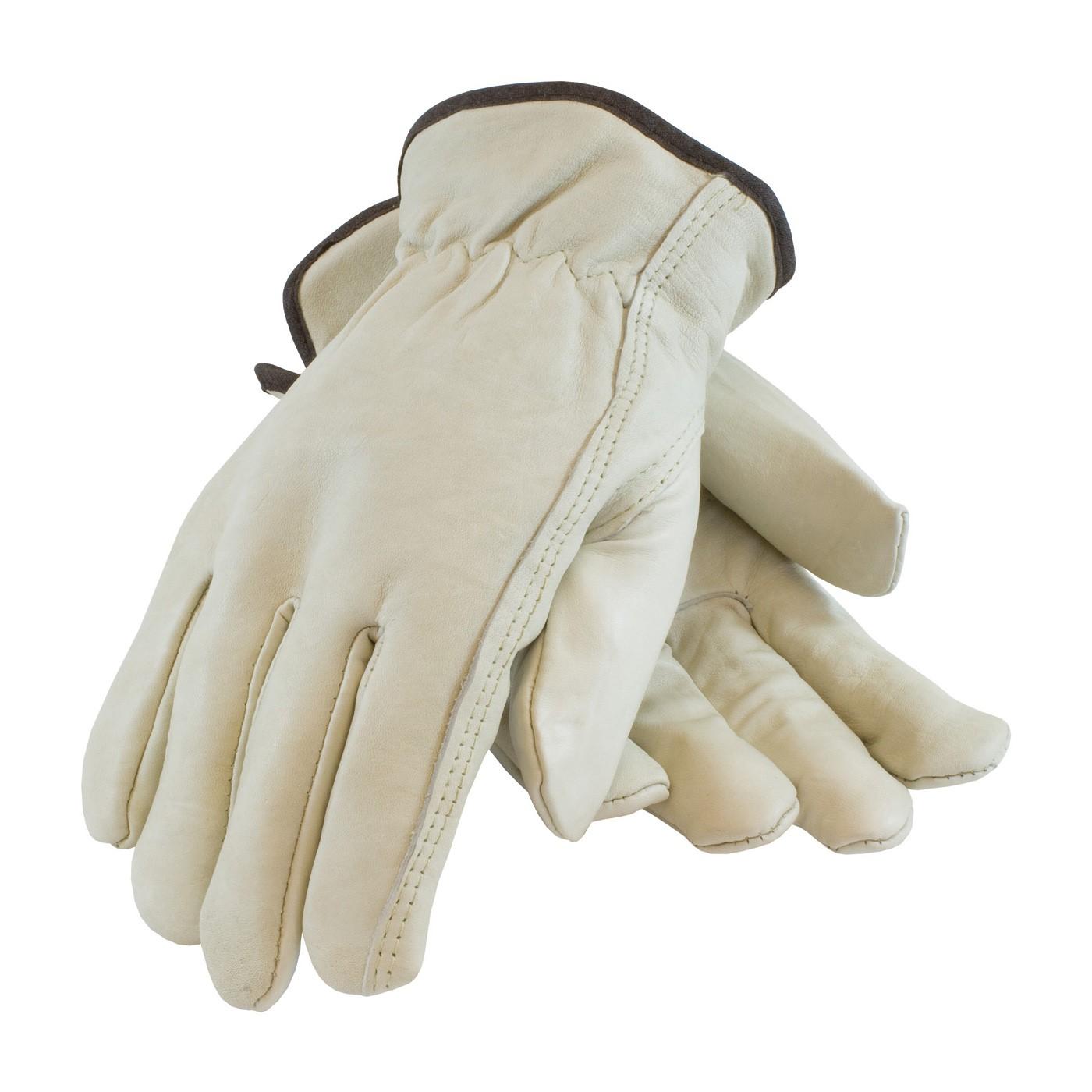 77-268/L PIP Insulated Top Grain Cowhide Drivers,Red Thermal Lining,L