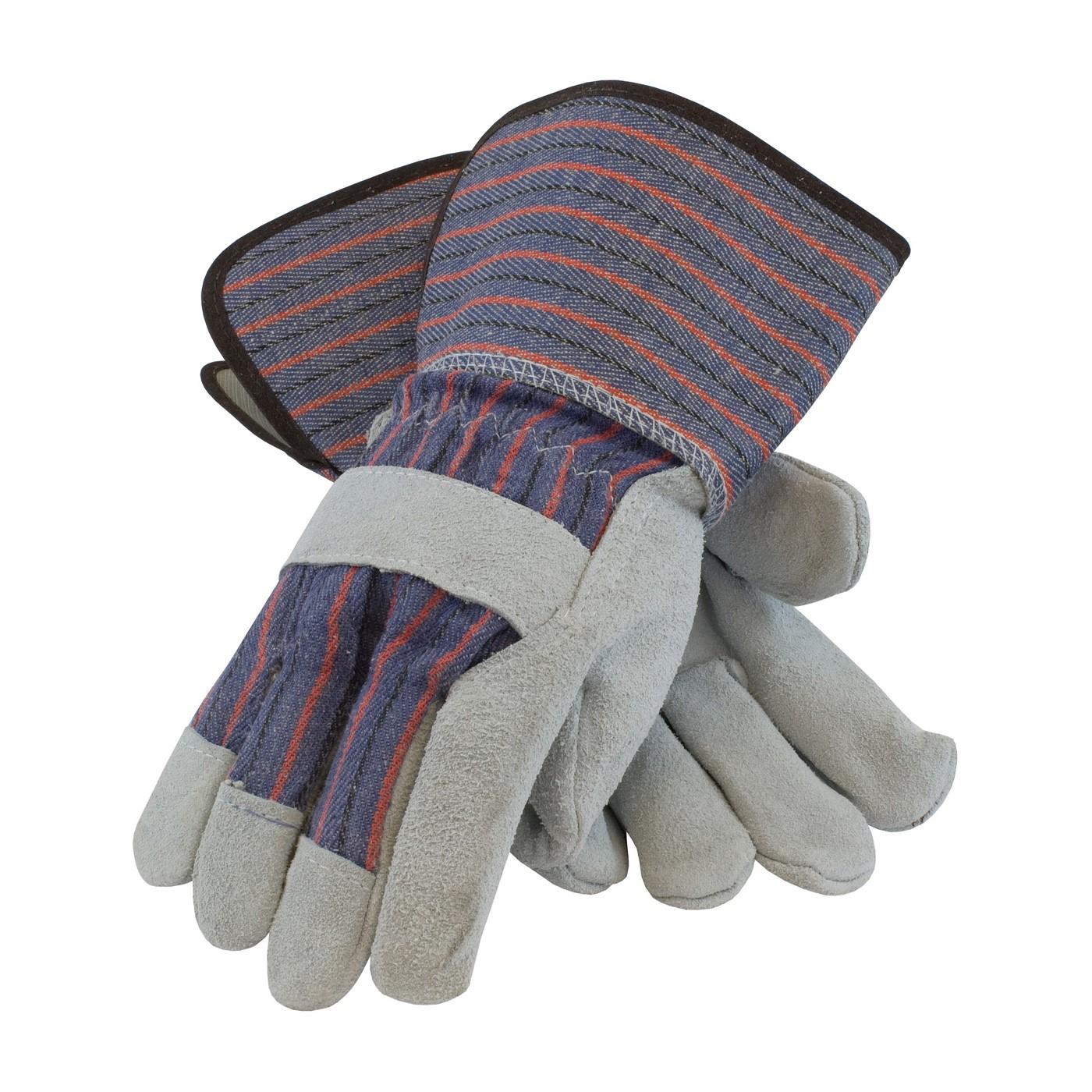 84-7632/L PIP "B/C" Grade Split Cowhide,Blue,L