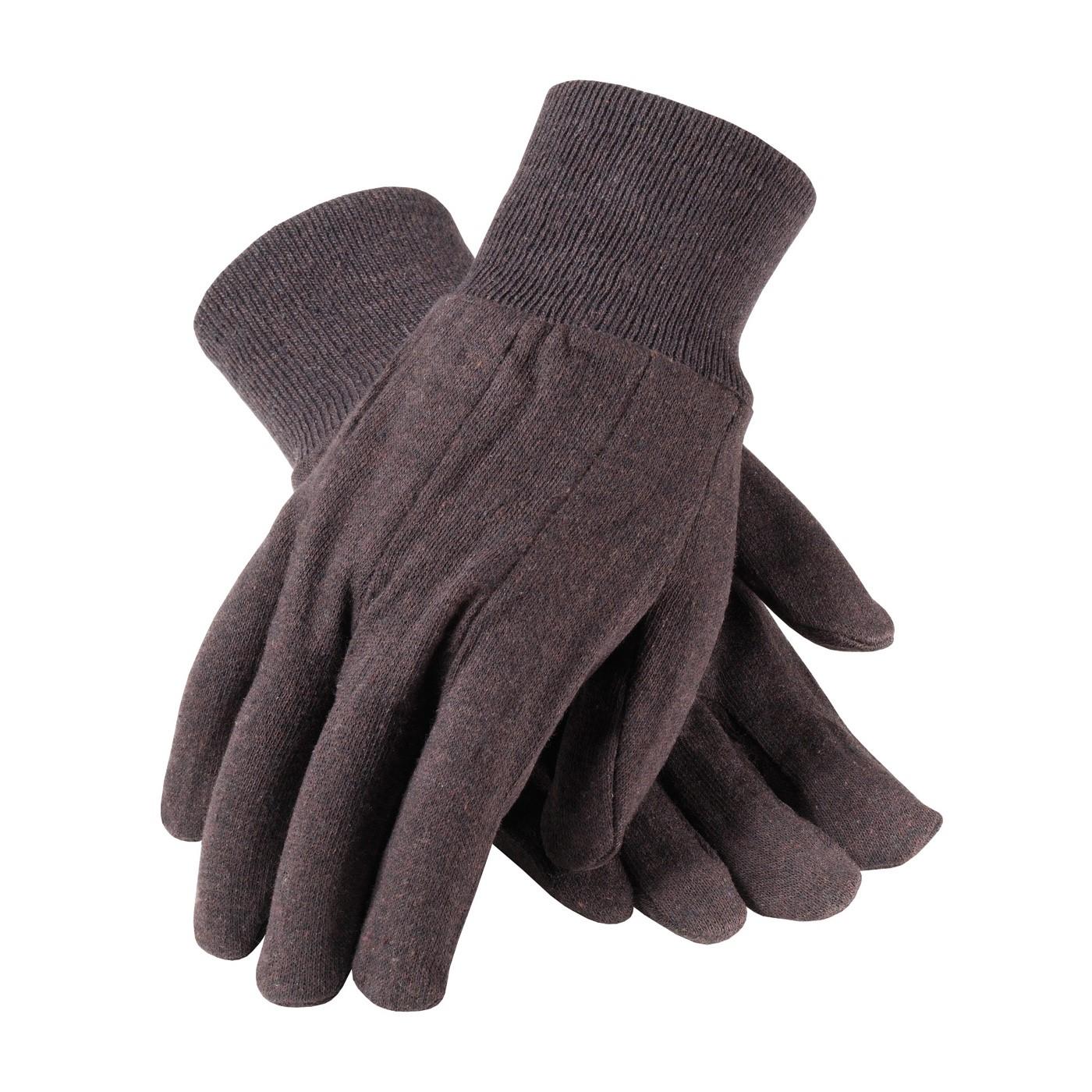 Jersey Glove, JERSEY GLOVE, BROWN, REGULAR WEIGHT, CLUTE PATTERN, KNITWRIST