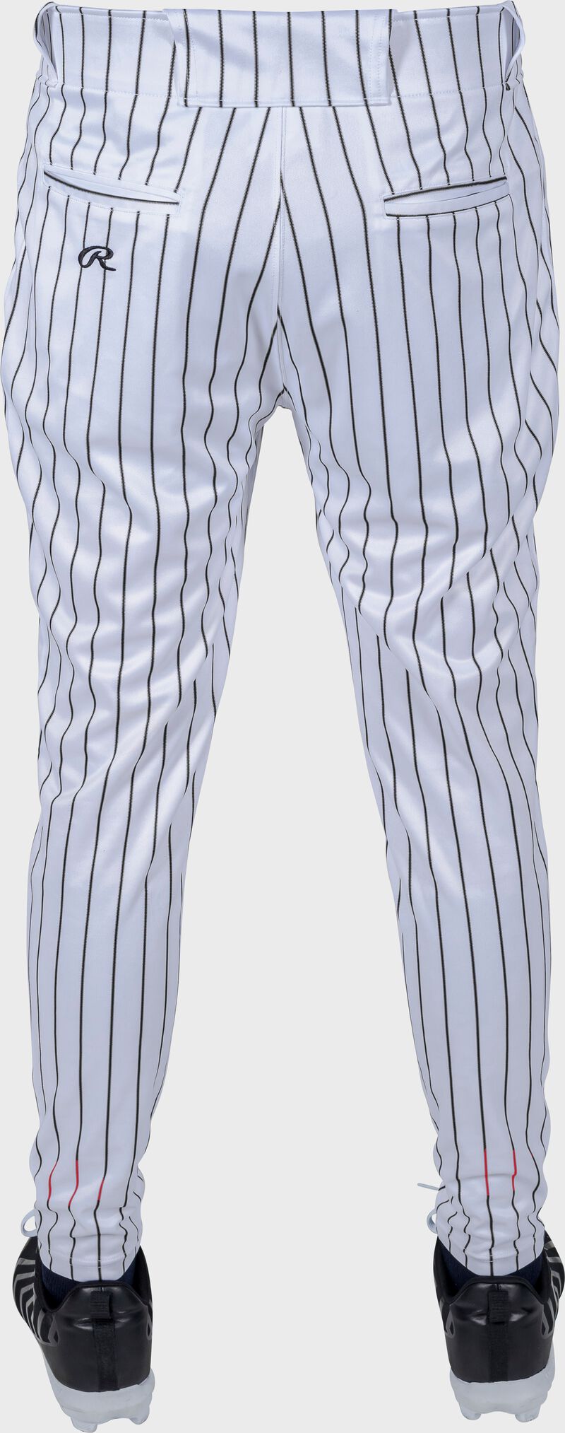 Rawlings Youth Plated Pro Taper Fit Pant With Sublimated Pro Stripe - Small - White/Black
