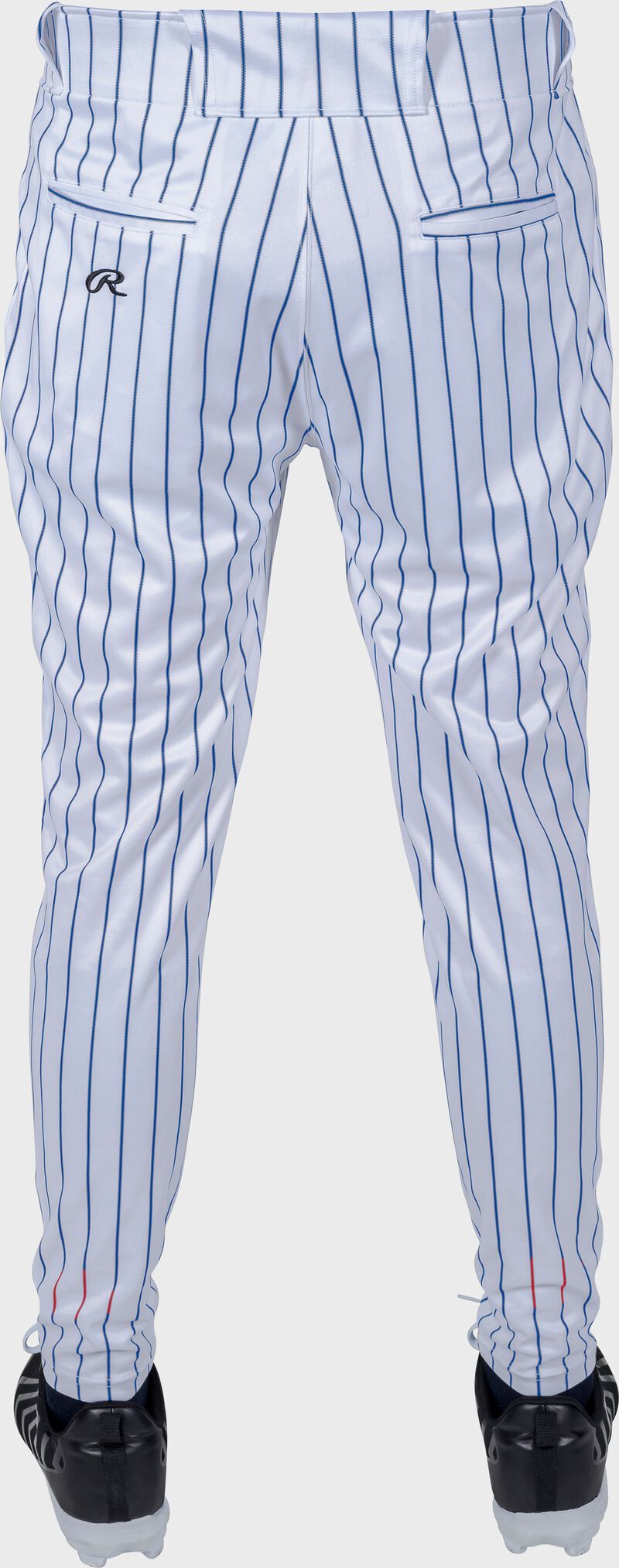 Rawlings Adult Plated Pro Taper Fit Pant With Sublimated Pro Stripe - Extra Large - White/Royal