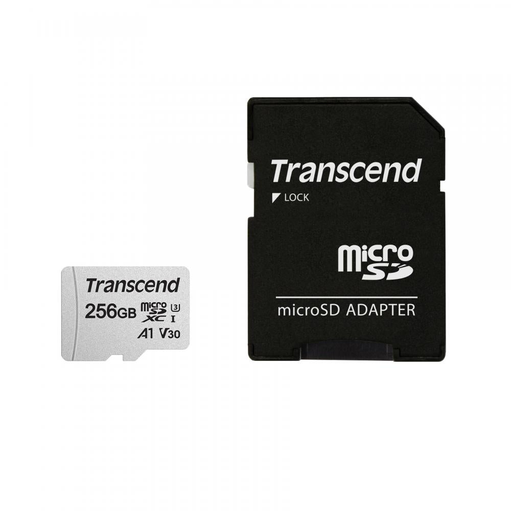 Transcend 256GB microSDXC UHS-I U3 V30 A1 Class 10 300S Memory Card