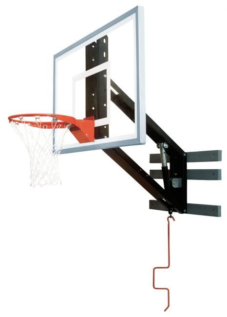 Zip Crank(TM) Adjustable 60" x 36" Clear Glass Basketball Shooting Station